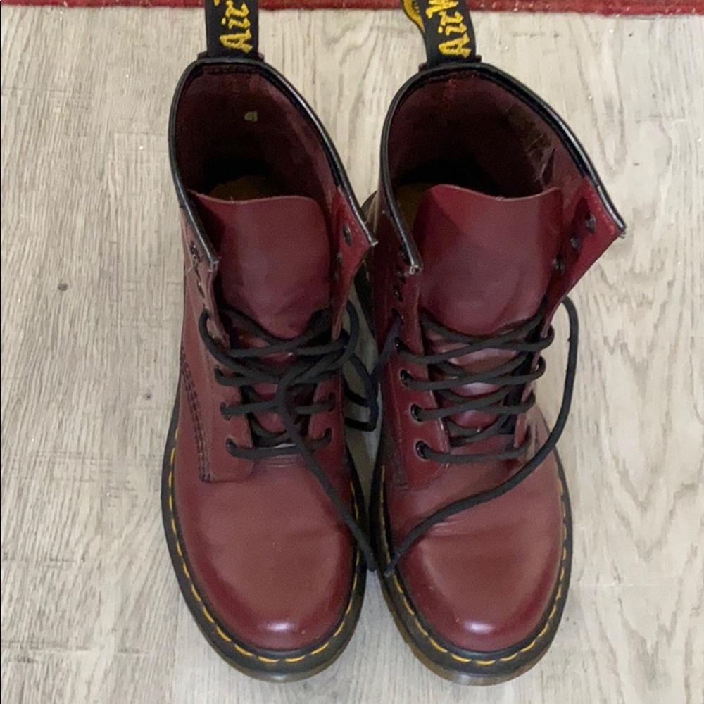 Doc Marten Maroon Boots size 8